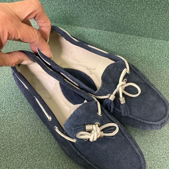 Cole Haan Blue Suede Leather Driving Moccasin - Picture 9 of 16